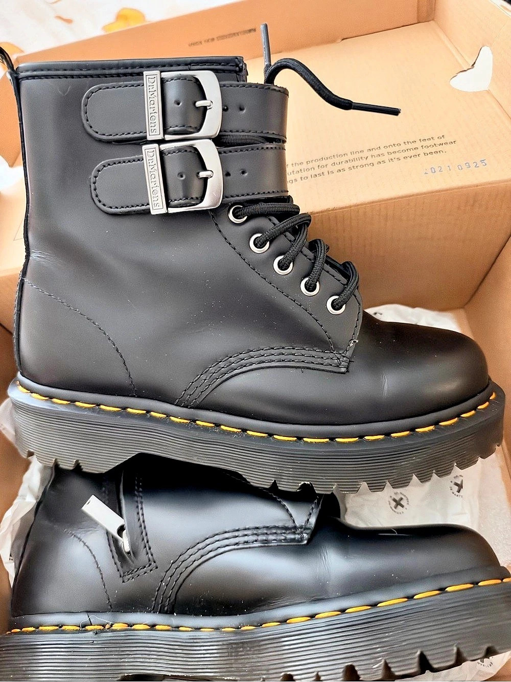 Dr. Martens 1460 ALT Combat Boots Black UK 6